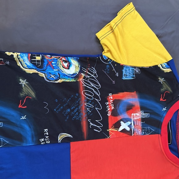 Reason Brand Multicoloured Graphic T-Shirt - Picture 3 of 9